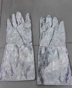 Găng tay chịu nhiệt trắng bạc