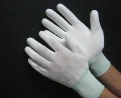 Găng tay chống tĩnh điện cacbon phủ PU lòng bàn tay