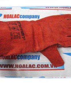 Găng tay da hàn Pháp màu đỏ 02 lớp