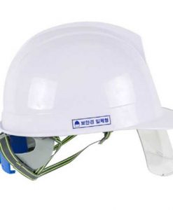 Mũ an toàn Hàn Quốc Kukje màu trắng có kính