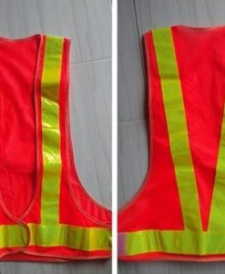 Áo phản quang chữ A màu đỏ