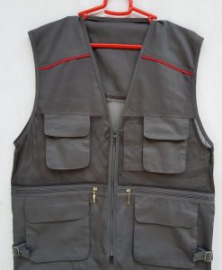 Áo bảo hộ Gile túi hộp màu ghi chi - cho quản lý