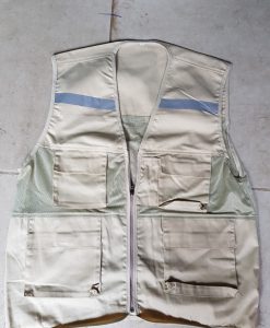 Áo bảo hộ Gile túi hộp màu kem