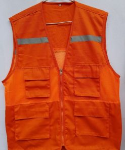 Áo bảo hộ Gile túi hộp màu Cam