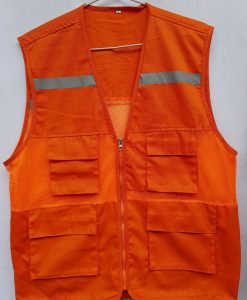 Áo bảo hộ Gile túi hộp màu Cam